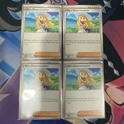 Mega Evolution 4X Lillie's Determination 119/132 English Pokemon TCG PLAYSET - Image 1