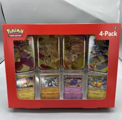 Pokemon TCG Scarlet & Violet 151 Sealed 4-Pack Sam’s Club Mini Tin Brand New - Image 1