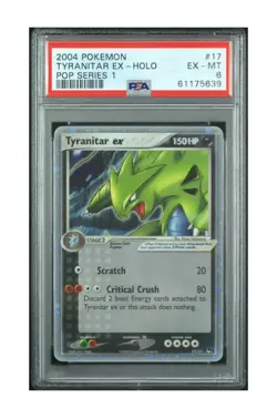 2004 Pokemon POP Tyranitar ex Holo #17/17 PSA 6 🔥🔥 - Image 1