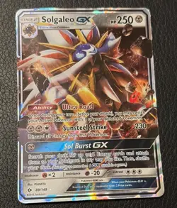 Solgaleo GX 89/149 Sun & Moon Base Set Holo Rare Pokemon TCG - Image 1