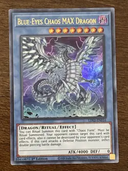 Blue-Eyes Chaos MAX Dragon LDS2-EN016 1st Edition Ultra Rare LP - Image 1