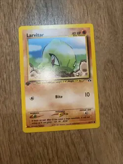 Pokemon Cards: 1st Edition Neo Discovery Common: Larvitar 57/75 Mint/NM - Image 1
