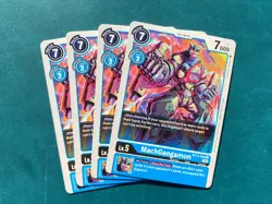 MachGaogamon BT13-029 Playset Versus Royal Knights Digimon Card Game x4 - Image 1