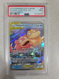 Slowpoke & Psyduck GX 35/236 Sm-Unified Minds Holo for sale online - Image 1
