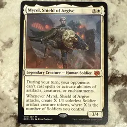 Myrel, Shield of Argive ~ NM ~ The Brothers' War ~ MTG ~ - Image 1