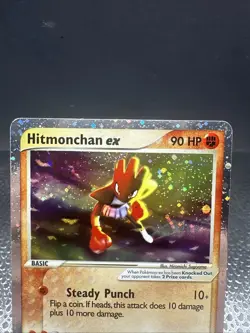 Pokemon TCG Hitmonchan EX Ruby and Sapphire Holo Ultra Rare Card 98/109 NM - Image 3