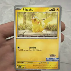 Pikachu - 214 (Illustration Contest 2024) 214 Sv: Scarlet & Violet Promo Cards - Image 1
