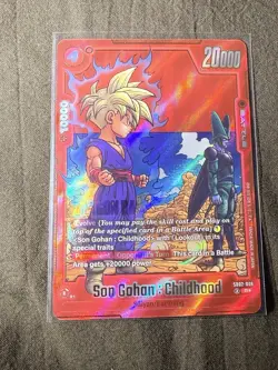 Son Gohan : Childhood SB02-006 Alt Art Manga Booster 02 Dragon Ball Card English - Image 1