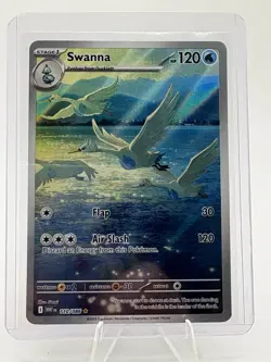 Pokemon TCG White Flare Swanna Illustration Rare Card 110/086 NM Condition - Image 2
