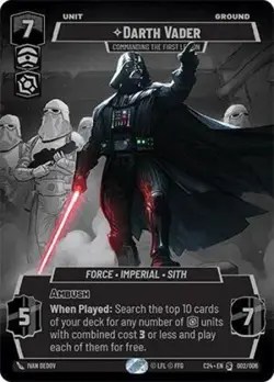 Darth Vader Commanding the First Legion (Star Wars Unlimited) Foil - Image 1