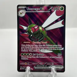 Pokemon TCG Yanmega EX Full Art Rare Card 206/182 SV10 Destined Rivals - Image 1