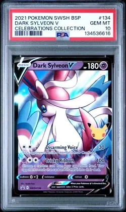 Pokemon Dark Sylveon v Dark SWSH134 Promo Card Holo PSA 10 - Image 1