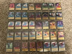 Lorcana LEGENDARY lot, 40 NM+ cards from sets 1-6, Non-foil - Image 1