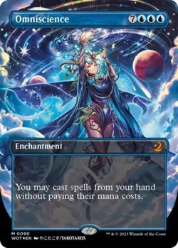 Omniscience (Anime Borderless) (Confetti Foil) -Foil Near Mint MTG - Image 1
