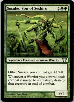 Sosuke, Son Of Seshiro Magic The Gathering Champions Of Kamigawa Card HP X1 - Image 1