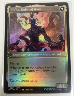 Magic the Gathering Final Fantasy Kefka, Court Mage M 0231 Foil Near Mint - Image 2