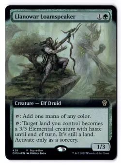 Llanowar Loamspeaker NM* FOIL EXTENDED PROMO Dominaria United 428 -UnltdCards - Image 1