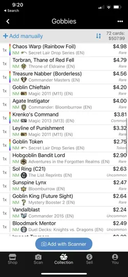 Goblins Krenko Commander Deck Complete Very Nice NM+ - Image 4