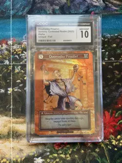Sorcery Contested Realm - Doomsday Prophet - Alpha Unique Foil - Graded CGC 10 ✨ - Image 1