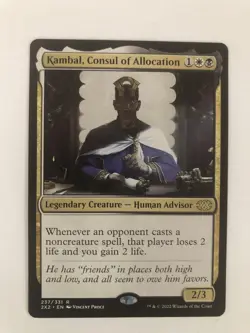 Kambal, Consul of Allocation MTG Double Masters NM #257 - Image 1