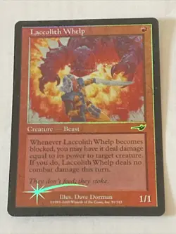MTG Common Foil Laccolith Whelp x 1 NM - Nemesis - Image 1