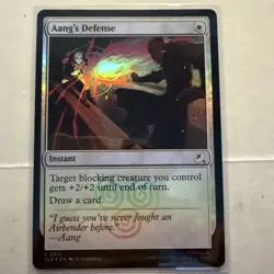 MTG FOIL Aang's Defense (#211) - Avatar: The Last Airbender Eternal #266 - Image 1