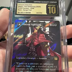 MTG Vincent Valentine Surge Foil Mythic - Final Fantasy 7 - Pristine 10 ?? - Image 1