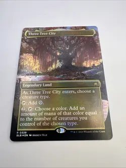 Three Tree City (Borderless) (0339) Bloomburrow Foil - Image 1