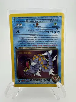 2000 Pokemon Team Rocket Prerelease Promo Dark Gyarados Holo Rare #8/82 - Image 3