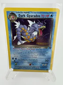 2000 Pokemon Team Rocket Prerelease Promo Dark Gyarados Holo Rare #8/82 - Image 5