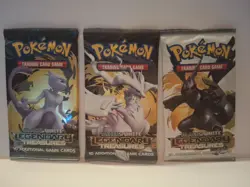 Pokemon TCG Sealed BLACK AND WHITE Legendary Treasures 3 Booster Pack Bundle. - Image 1