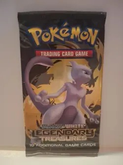 Pokemon TCG Sealed BLACK AND WHITE Legendary Treasures 3 Booster Pack Bundle. - Image 3