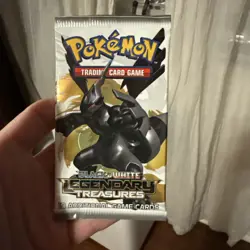 Pokemon Black and White Legendary Treasures Booster Pack Sealed Zekrom Art - Image 1