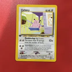 Pokemon TCG 1st Edition Clefairy 30/111 Neo Genesis Regular LP - Image 1