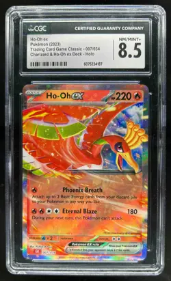 2023 Pokemon Classic Collection Ho-Oh Charizard & Ho Oh ex Deck #007/034 CGC 8.5 - Image 1
