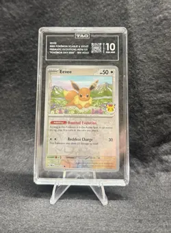 Eevee Pokemon Day 074/131 Prismatic Evolutions Holo Stamped Promo English TAG 10 - Image 1