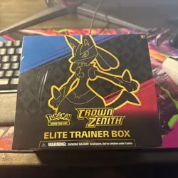2023 Pokemon Sword & Shield Crown Zenith Factory Sealed ETB Elite Trainer Box - Image 1