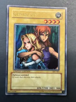 Yu-Gi-Oh Gemini Elf IOC-SE1 Ultra Rare Limited Edition LP Condition - Image 1