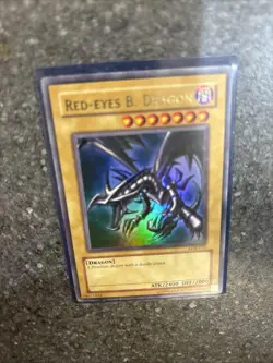 Yu-Gi-Oh! TCG Red-Eyes Black Dragon LOB-070 Ultra Rare HP HOLO Light Play - Image 5