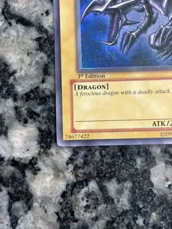 Yugioh Red-Eyes Black B Dragon SDJ-001 Ultra Rare 1st Edition - Image 4