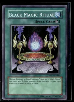 2007 YuGiOh Premium Pack 1 Secret Rare Black Magic Ritual PP01-EN002 - Image 1
