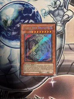 (WNU) Yugioh Clear Vice Dragon SOVR-EN098 Secret Rare Unlimited LP - Image 1