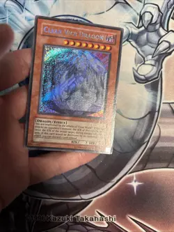 (WNU) Yugioh Clear Vice Dragon SOVR-EN098 Secret Rare Unlimited LP - Image 2