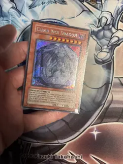 (WNU) Yugioh Clear Vice Dragon SOVR-EN098 Secret Rare Unlimited LP - Image 3