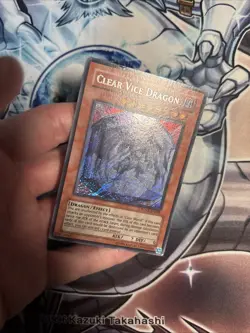 (WNU) Yugioh Clear Vice Dragon SOVR-EN098 Secret Rare Unlimited LP - Image 5