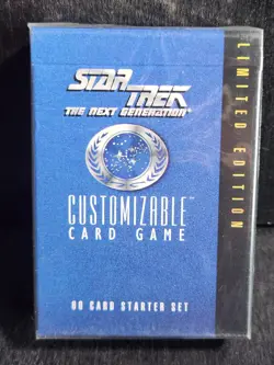 STAR TREK: THE NEXT GENERATION CUSTOMIZABLE CARD GAME 60 CARD STARTER SET NEW - Image 1