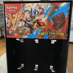 Pokemon MEGA EVOLUTION Retail Display Card Board Display Only! - Image 1