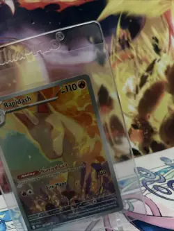 Pokemon TCG Sv10: Destined Rivals Rapidash Holo Card 189/182 Mint Condition - Image 2