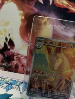 Pokemon TCG Sv10: Destined Rivals Rapidash Holo Card 189/182 Mint Condition - Image 3