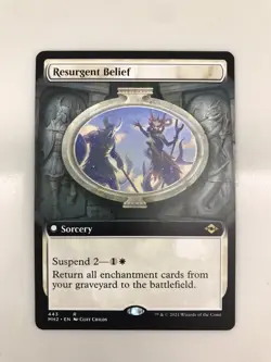 Resurgent Belief Extended Borderless MTG Magic the Gathering Card NM Mint MH2 - Image 1